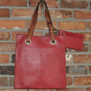 Borse in Pelle Leather Red inside. Purse & Wristlet Tote Shoulder Made in Italy